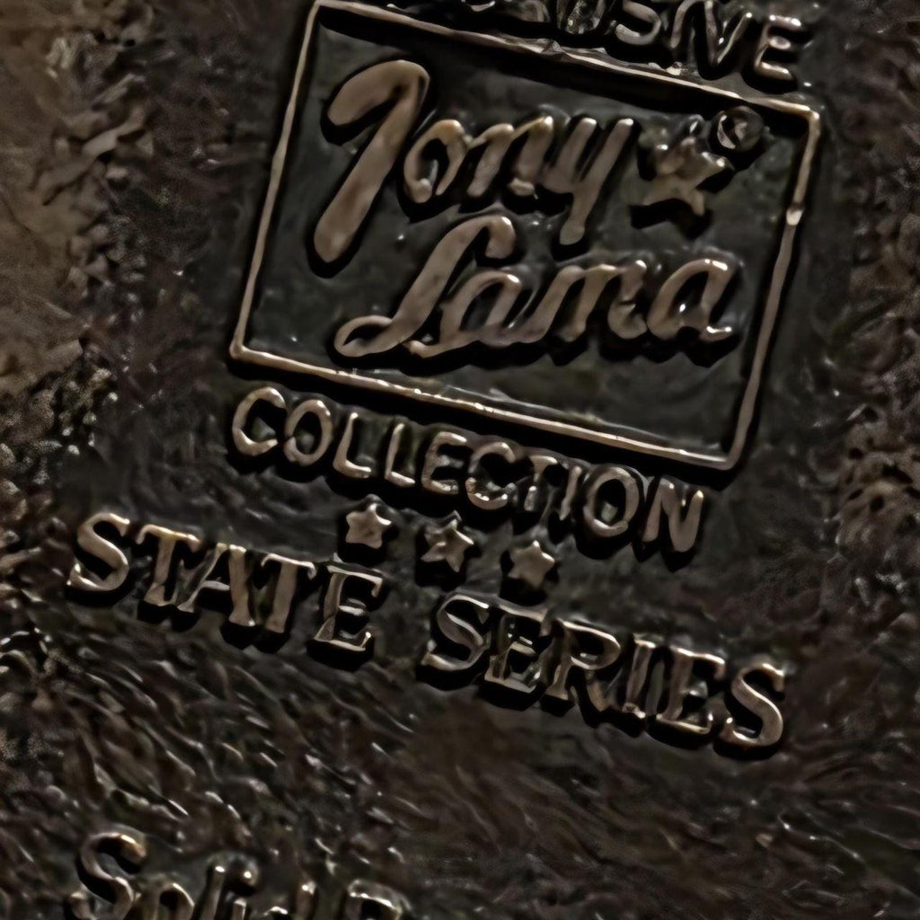 Vintage Metal Belt Buckle, Brass, Great Seal of The State of Kansas, Tony Lama, Nice Western Design, 3 3/4" x 2 3/4", Heavy Duty