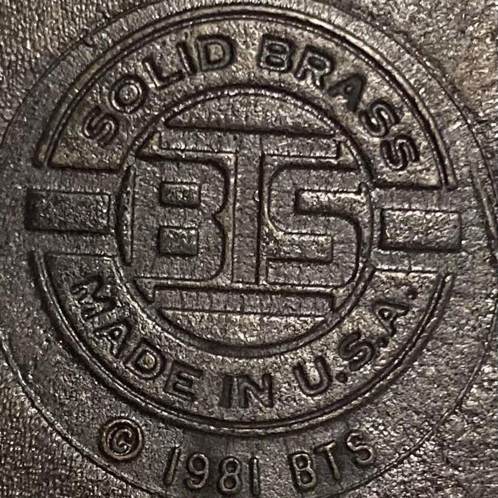 Vintage 1981 Metal Belt Buckle, Brass, We Still Are Oilwell Service Supply, Petroleum, Gas, Energy, Oil, Nice Design, 3 1/2" x 2 1/4"