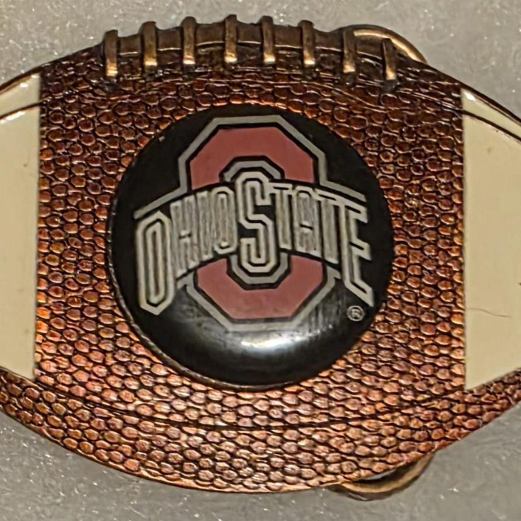 Vintage Metal Belt Buckle, Ohio State, Football, Nice Western Style Design