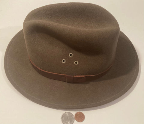 Vintage Cowboy Hat, Brown, Country Gentlemen, Fedora, Safari, Size L, Quality, Cowboy, Western Wear, Rancher, Sun Shade