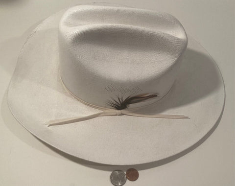 Vintage Cowboy Hat, White, Goldcoast, Size L, Quality, Cowboy, Western Wear, Rancher, Sun Shade, Very Nice Hat, Free Shipping in the U.S.