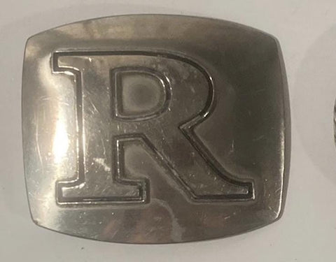 Vintage Metal Belt Buckle, Letter R Design , Nice Design, Standard Size, Heavy Duty, Quality, Thick Metal, For Belts, Fashion,