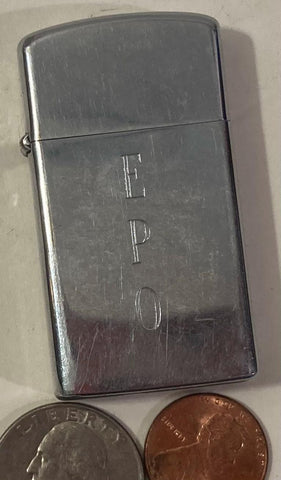 Vintage Metal Zippo Lighter, EPO, Nice Design, Zippo, Made in USA, Cigarettes, More