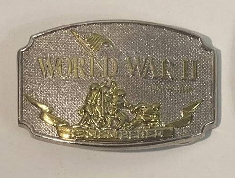 Vintage Metal Belt Buckle, World War II, Nice Design, Standard Size, Heavy Duty, Quality, Thick Metal, For Belts, Fashion,