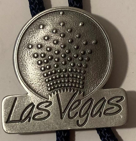 Vintage 1993 Metal Bolo Tie, Las Vegas National Convention, Nice Design, 1 1/2" x 1 1/2", Quality, Heavy Duty, Made in USA