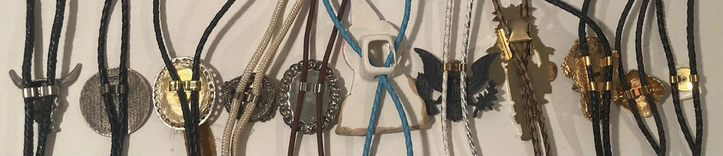 Vintage Lot of 11 Metal Bolo Ties, Nice Different Quality Designs, Bull, Wolf, Native Guy, More, Heavy Duty, Made in USA, Country