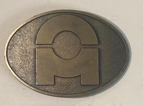 Vintage Metal Belt Buckle, Hole Hippie 1980, Heavy Duty, Quality, Made in USA, For Belts, Fashion, Shelf Display, Western Wear,