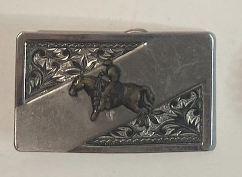 Vintage Metal Belt Buckle,Sunset Trails, Heavy Duty, Quality, Made in USA, For Belts, Fashion