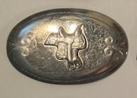 Vintage Metal Belt Buckle,Horse Saddle, Nice Design, Standard Size, Heavy Duty, Quality, Thick Metal, For Belts, Fashion,