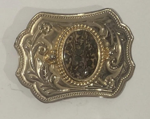 Vintage Metal Belt Buckle, Sterling Dollar Oval, Nice Design, Standard Size, Heavy Duty, Quality, Thick Metal, For Belts, Fashion,