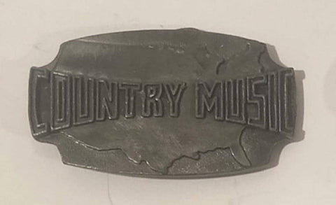 Vintage Metal Belt Buckle, Country Music, Nice Design, Standard Size, Heavy Duty, Quality, Thick Metal, For Belts, Fashion,