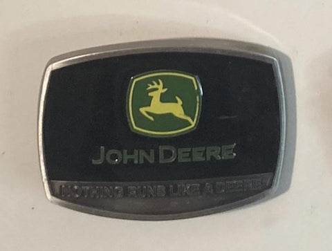 Vintage Metal Belt Buckle, John Deer, Nice Design, Standard Size, Heavy Duty, Quality, Thick Metal, For Belts, Fashion,