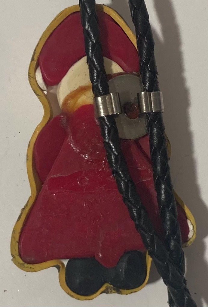 Vintage Metal Bolo Tie, Santa Claus Design, Christmas, Saint Nick, Nice Western Design, 3" x 1 3/4", Quality, Heavy Duty