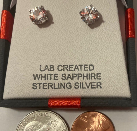Vintage Sterling Silver Earrings, White Sapphire, Nice Crystal Stones Design, Nice Design, Quality, Jewelry, 0915, Accessory, 925, Clothing