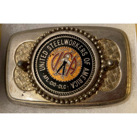 Vintage Metal Belt Buckle, Teamsters, I. B. of T.C., W. & H. of A, Nice Western