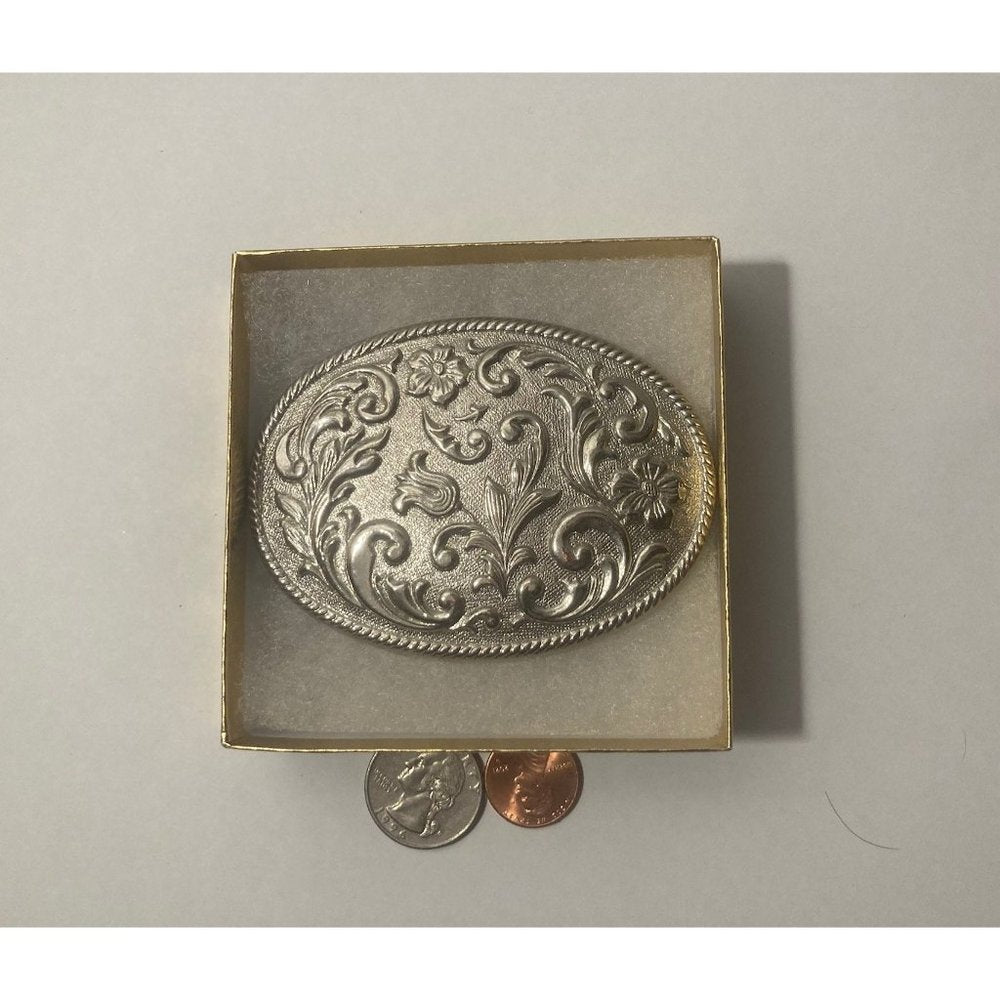 Vintage Metal Belt Buckle, Nice Flowers Design, Nice Design,