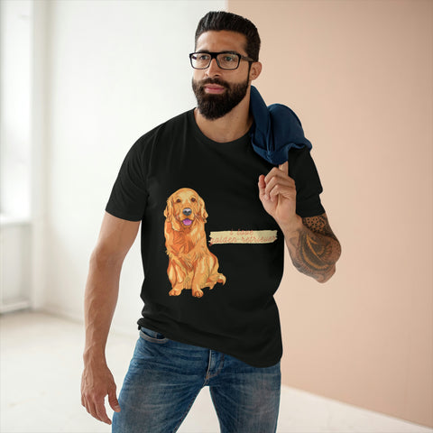 I love my Golden Retriever Dog POD Men's Staple Tee