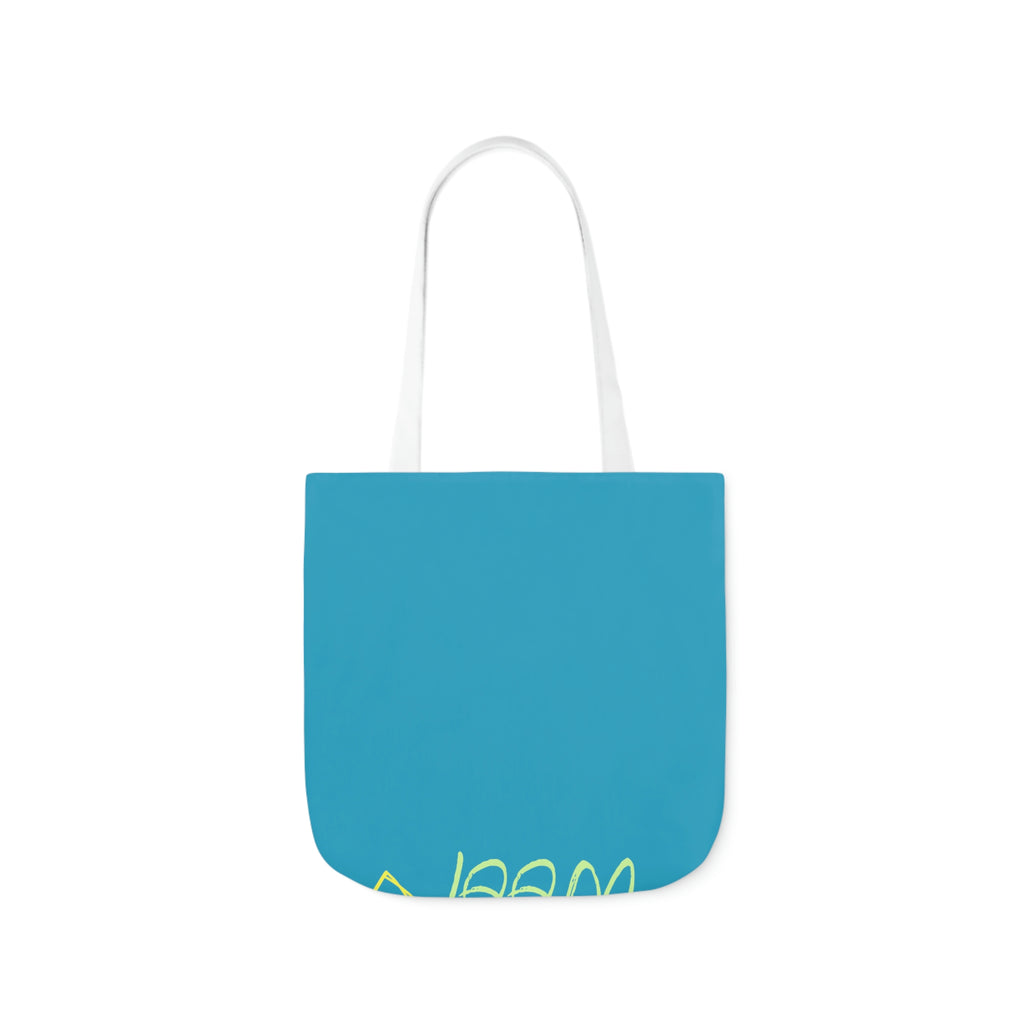 Neon Dog POD Polyester Canvas Tote Bag (AOP)