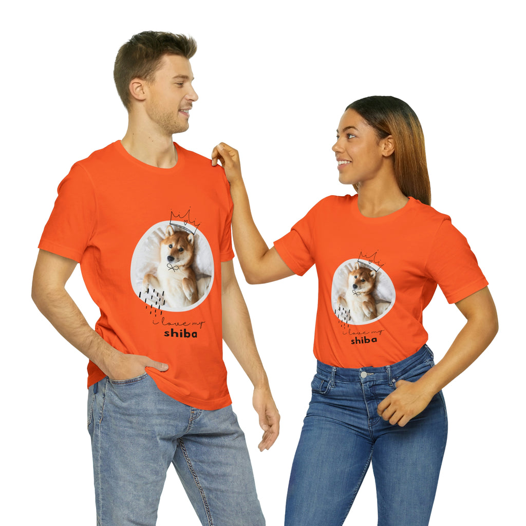 I love my Shiba Dog POD Unisex Jersey Short Sleeve Tee