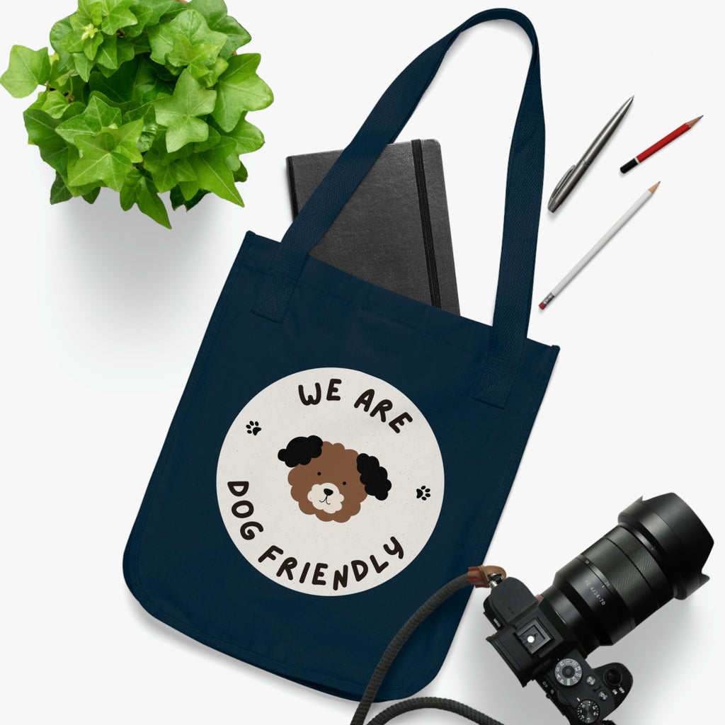 We are Dog Friendly POD Organic Canvas Tote Bag