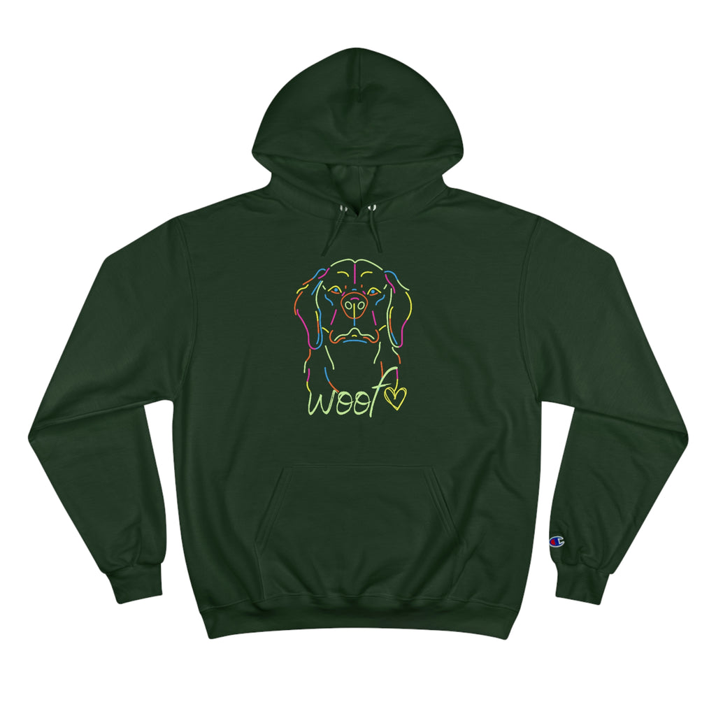 Neon Dog Champion Hoodie POD