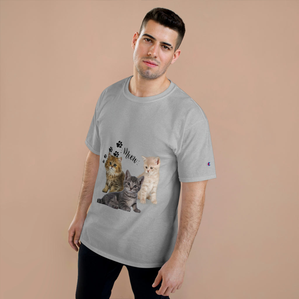 Three Persian Cats Meow POD Cat  Champion T-Shirt