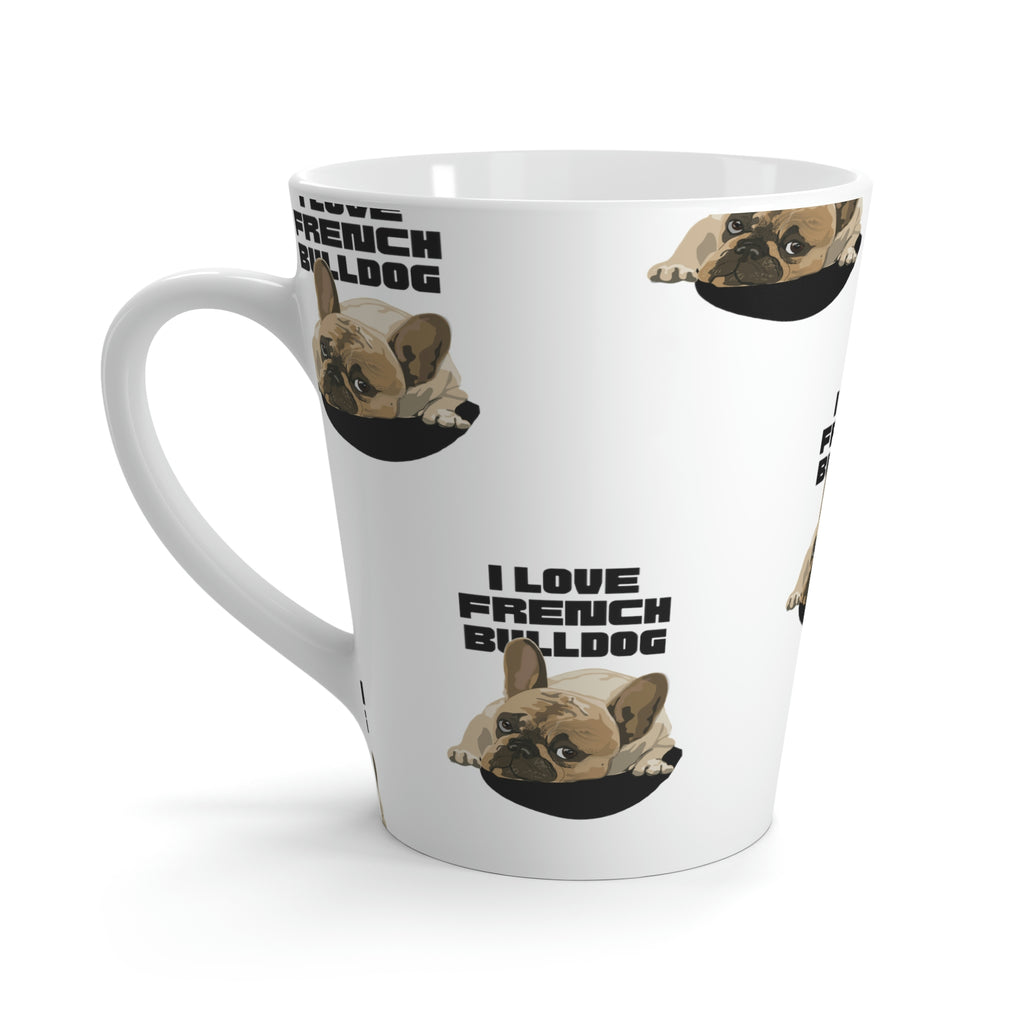 I love my French Bulldog Dog POD Latte Mug