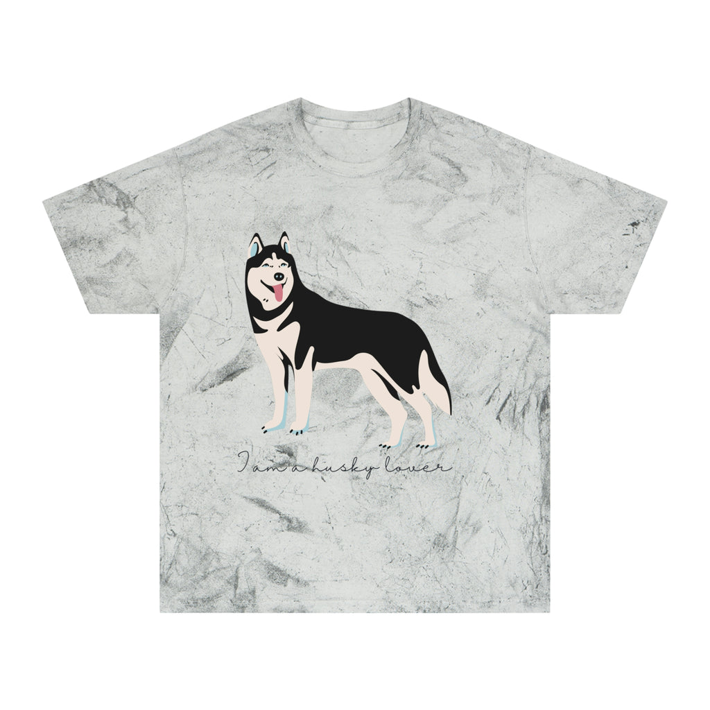 I love my Husky Dog POD Unisex Color Blast T-Shirt