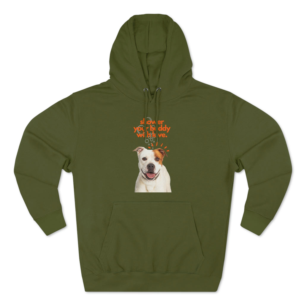 shower your buddy with love dog  Unisex Premium Pullover Hoodie