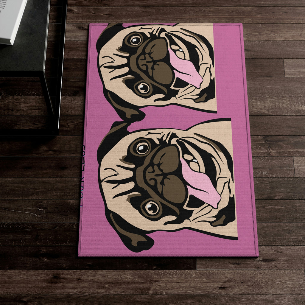 Pug Therapist Dog POD Dornier Rug