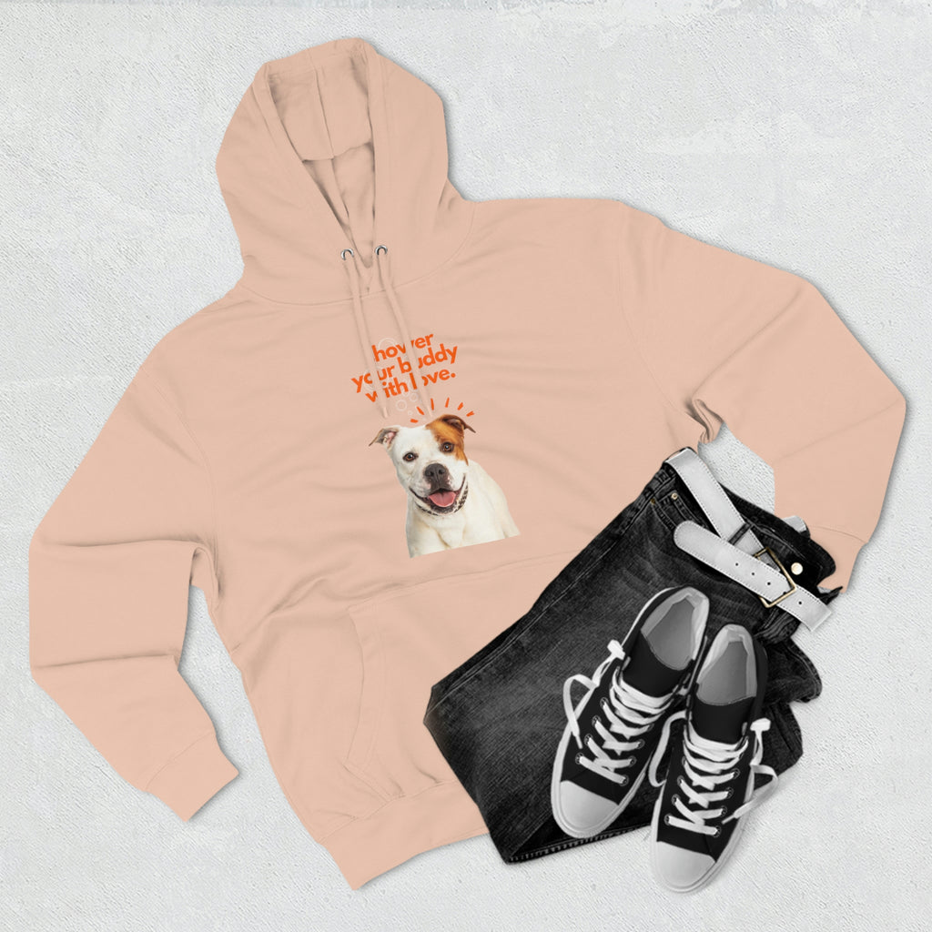 shower your buddy with love dog  Unisex Premium Pullover Hoodie