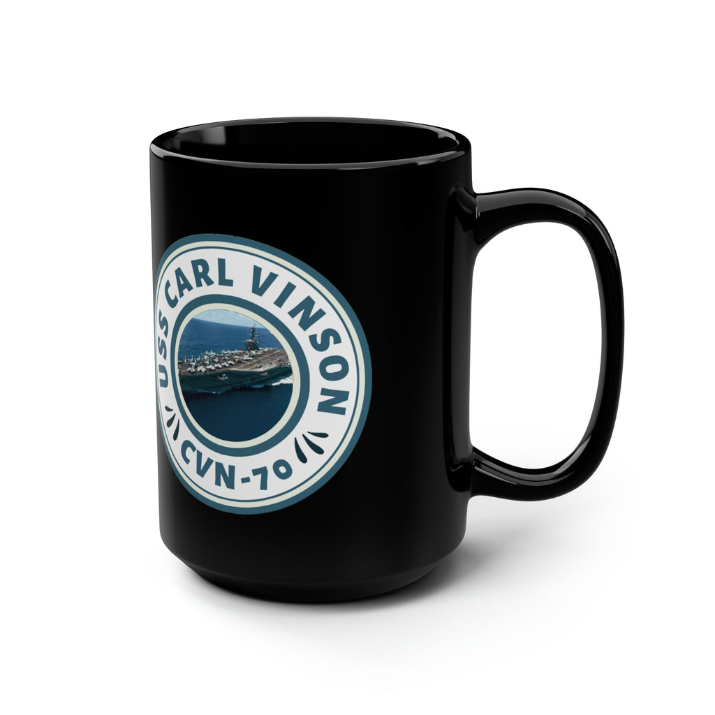 USS Constellation United States Ships POD Black Mug, 15oz