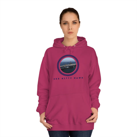 USS Kitty Hawk (CV-63) United States Ships PODUnisex College Hoodie