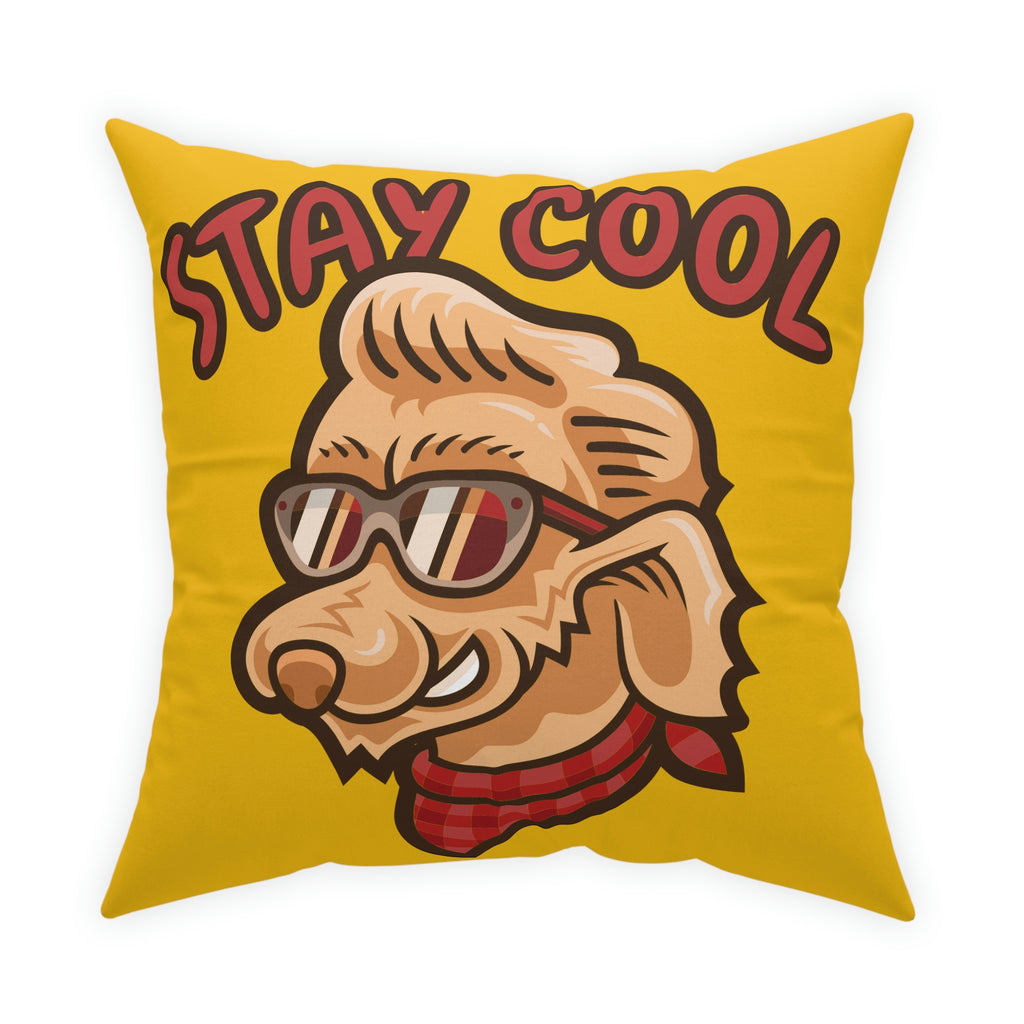 Stay Cool Dog POD Broadcloth Pillow