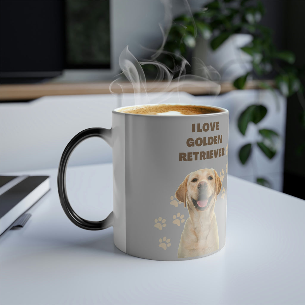 I love my Golden Retriever Dog POD Color Morphing Mug, 11oz