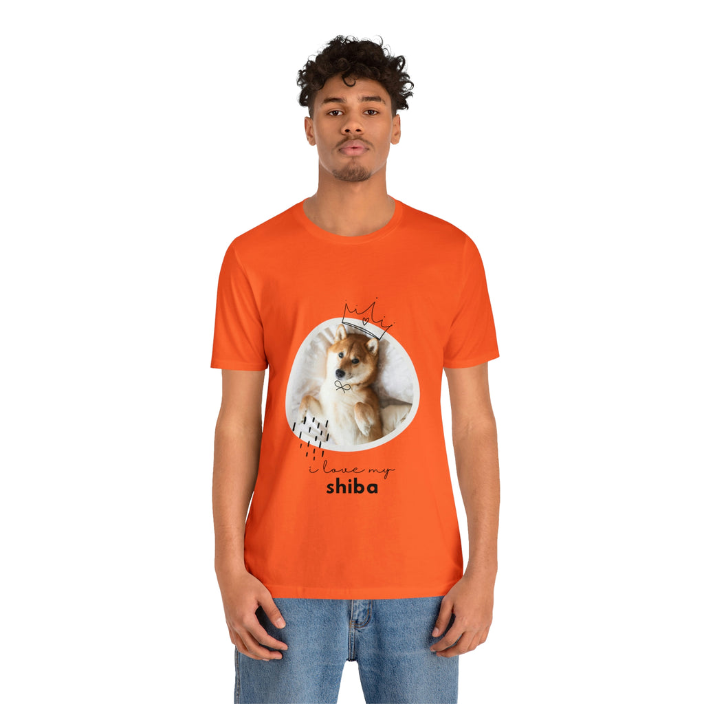 I love my Shiba Dog POD Unisex Jersey Short Sleeve Tee