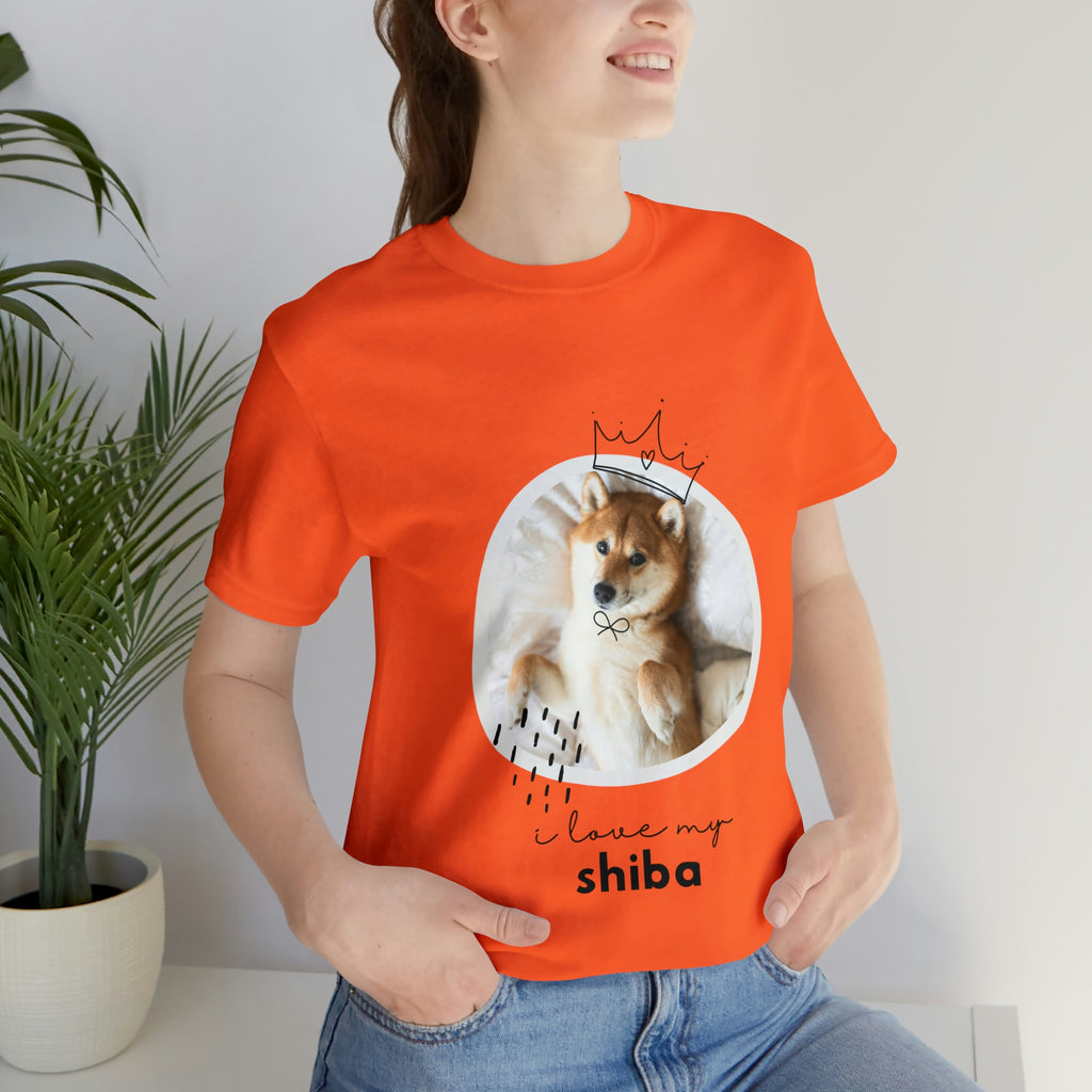 I love my Shiba Dog POD Unisex Jersey Short Sleeve Tee