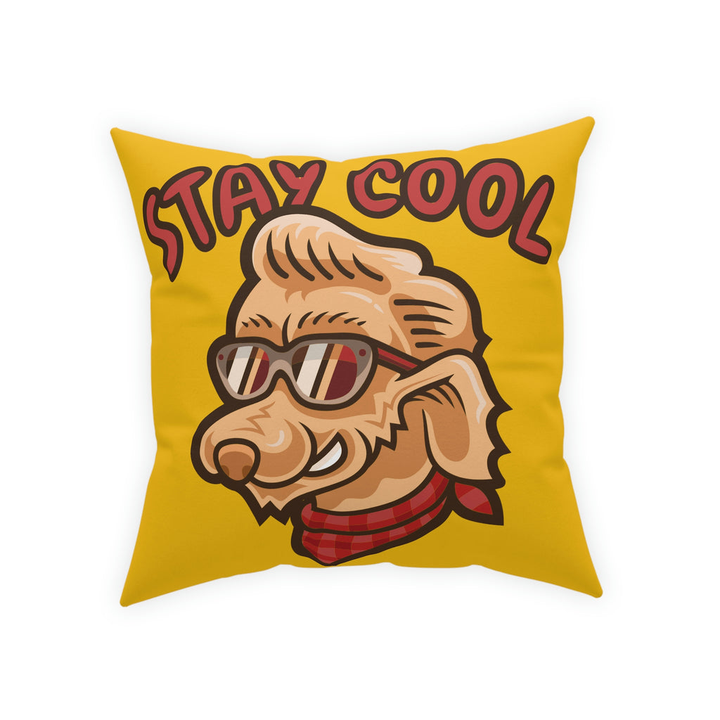 Stay Cool Dog POD Broadcloth Pillow