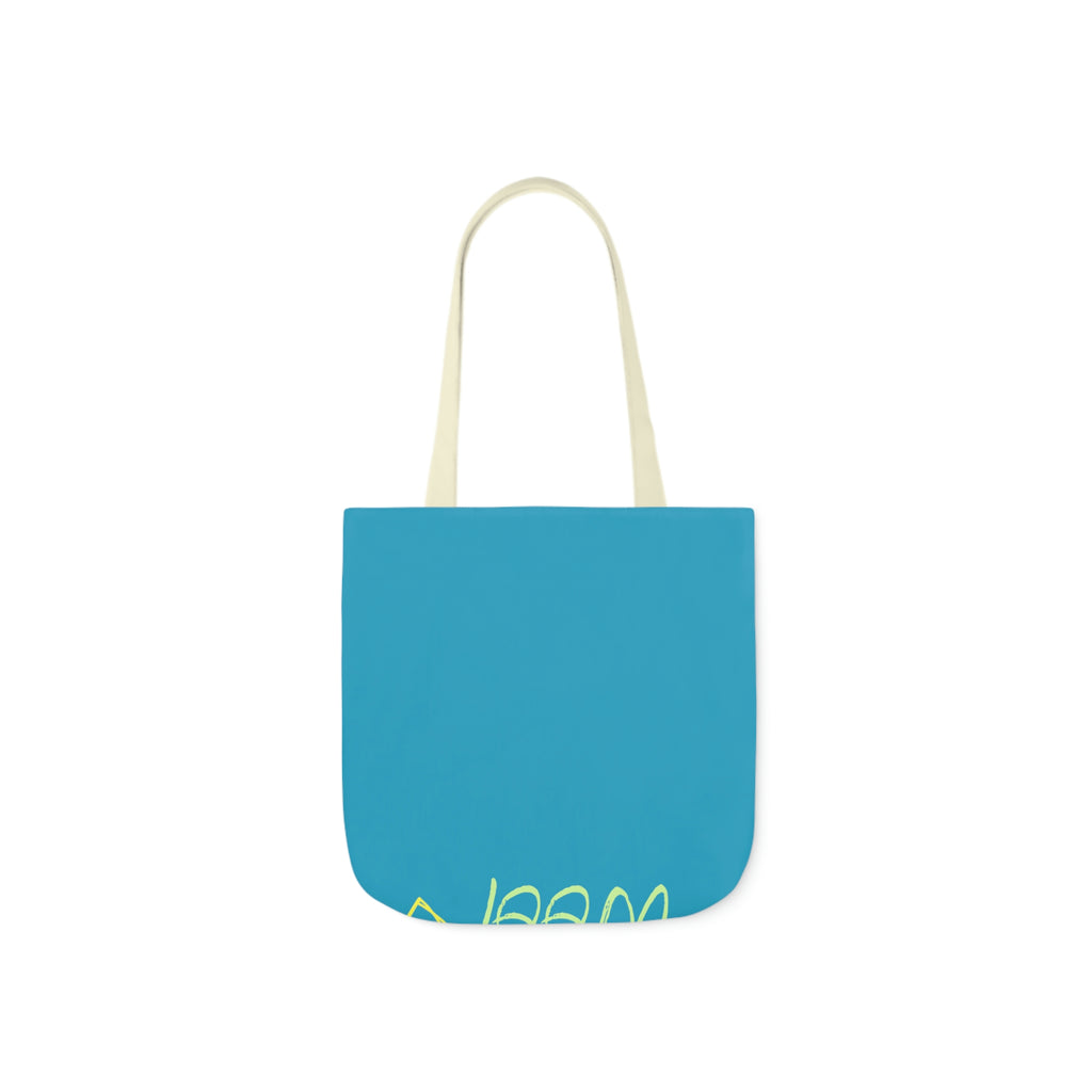 Neon Dog POD Polyester Canvas Tote Bag (AOP)