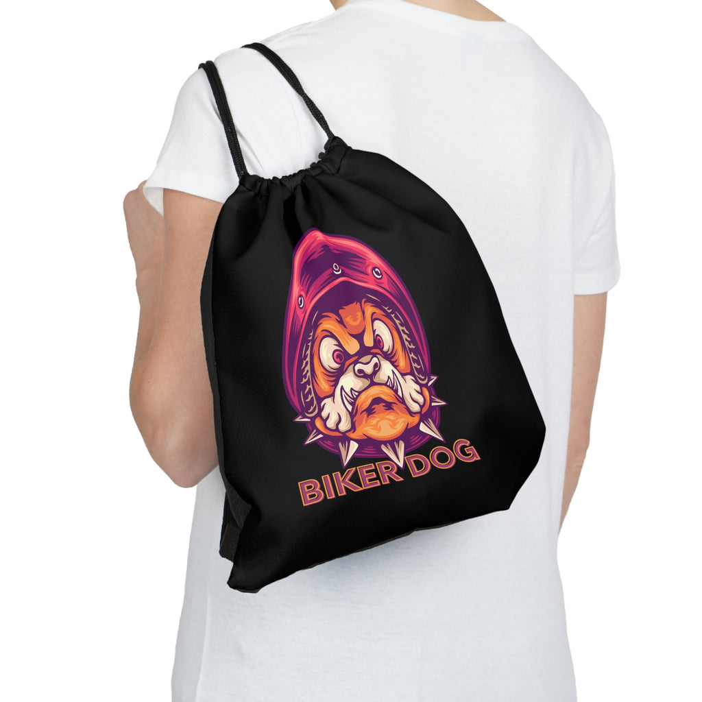 Biker Dog POD  Outdoor Drawstring Bag