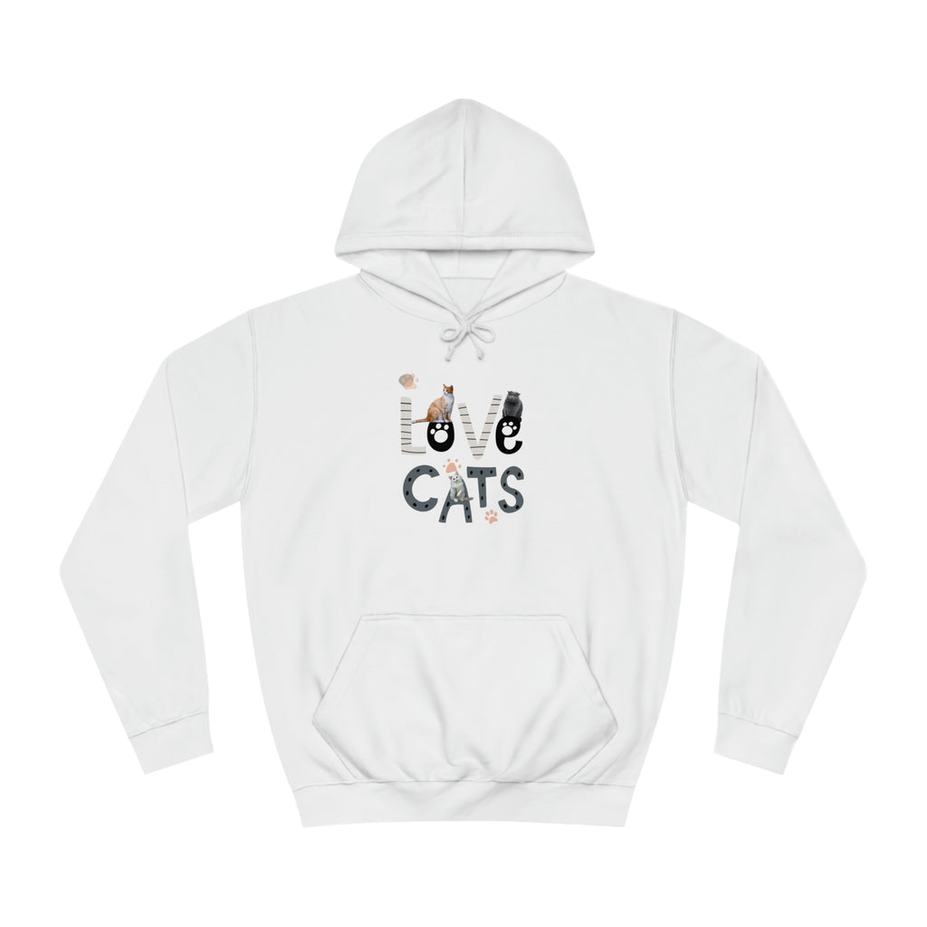 LOVE CATS POD Unisex College Hoodie