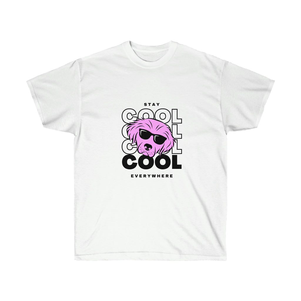 Cool Dog Everywhere POD Unisex Ultra Cotton Tee