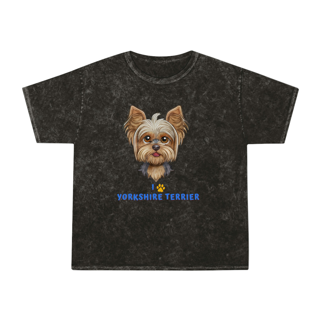 I love my Yorkshire Terrier Dog POD Unisex Mineral Wash T-Shirt