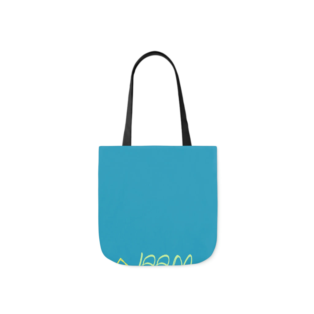 Neon Dog POD Polyester Canvas Tote Bag (AOP)