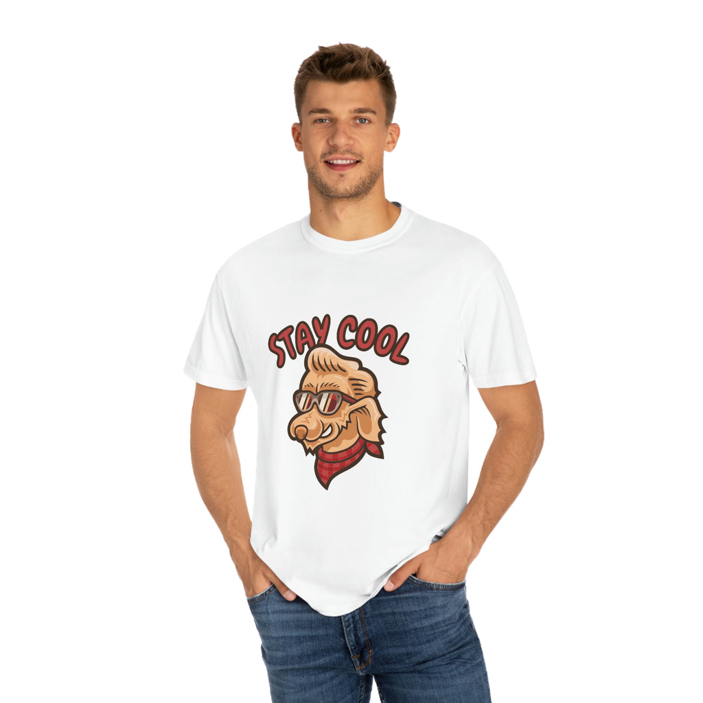 Stay Cool Dog POD Unisex Garment-Dyed T-shirt