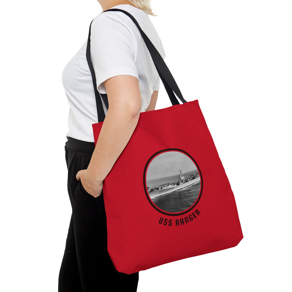 uss Ranger  United States Ships POD Tote Bag (AOP)