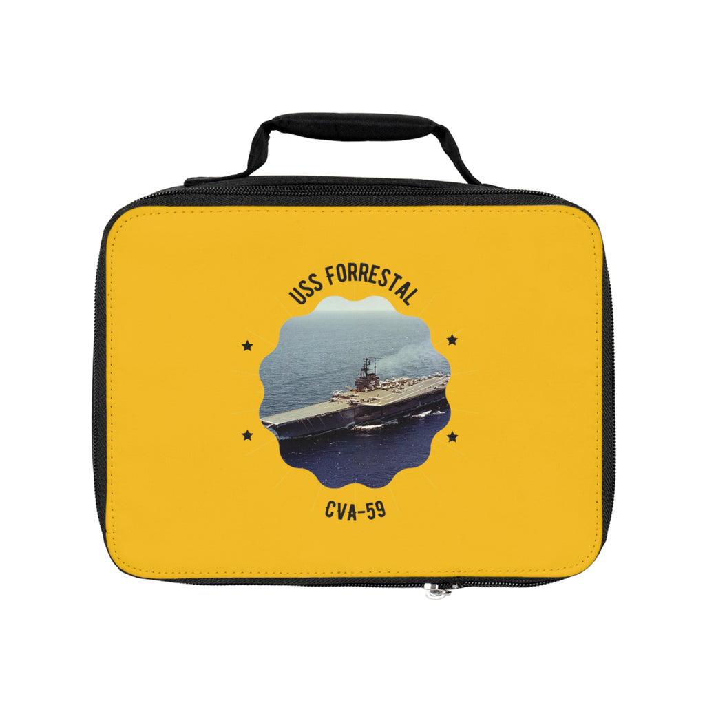 uss Forrestal CVA-59 United States Ships POD Lunch Bag