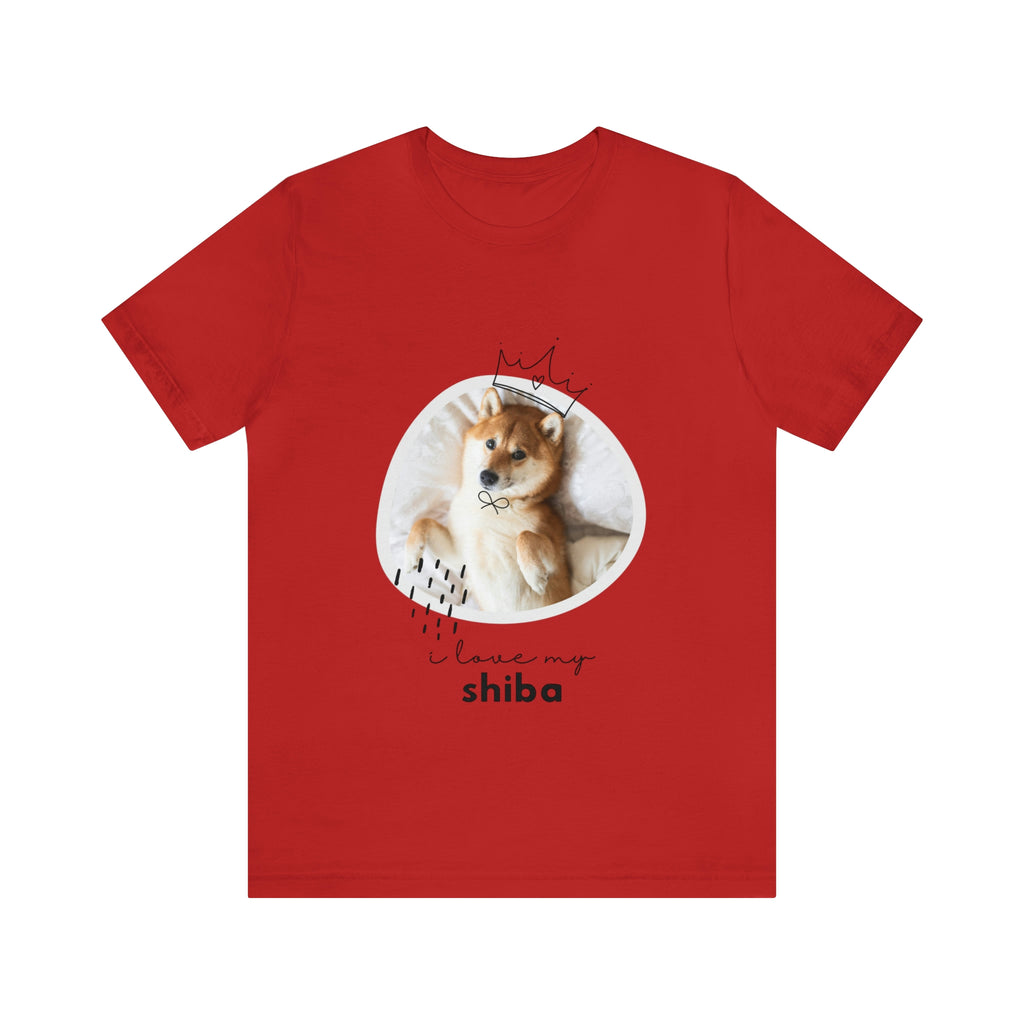 I love my Shiba Dog POD Unisex Jersey Short Sleeve Tee