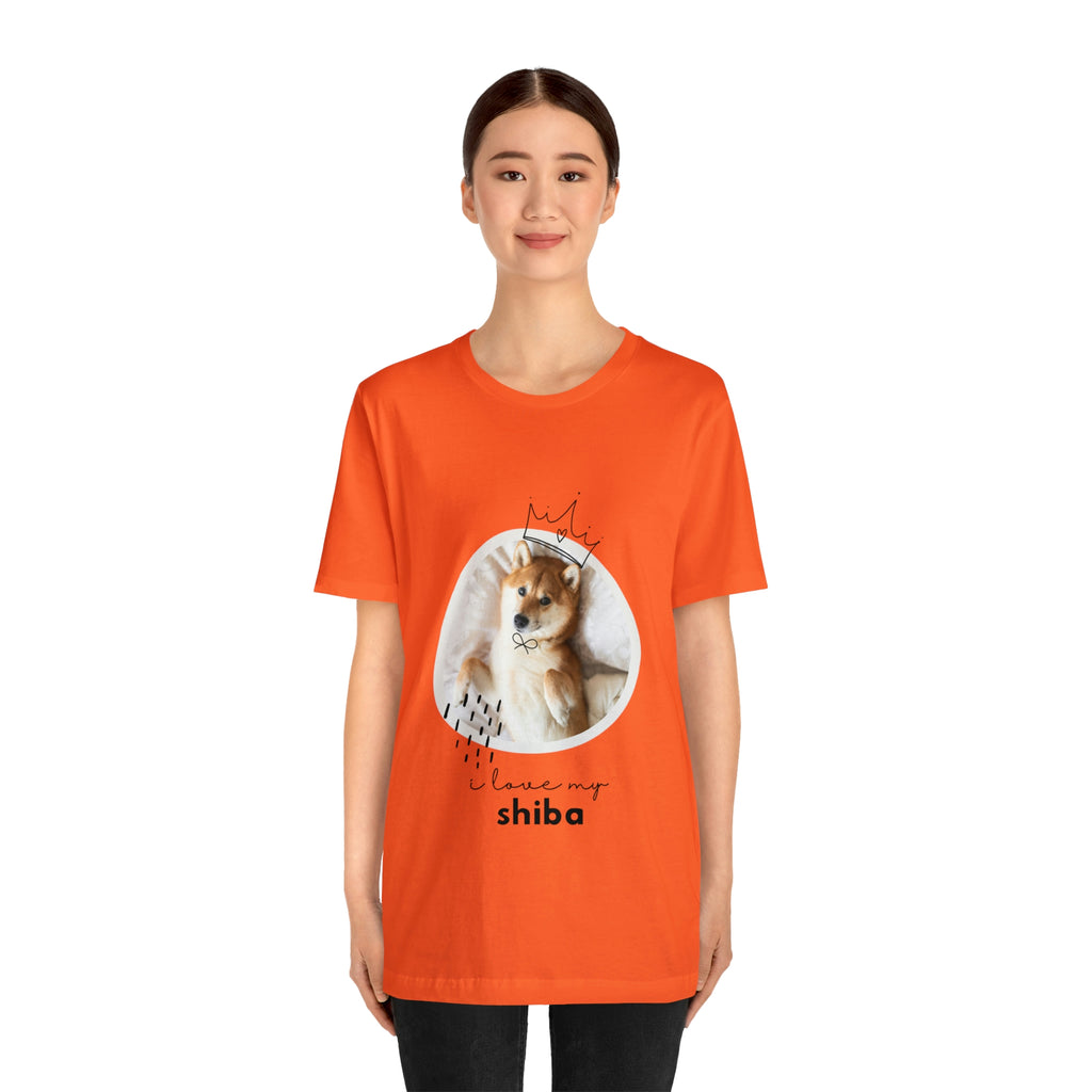 I love my Shiba Dog POD Unisex Jersey Short Sleeve Tee