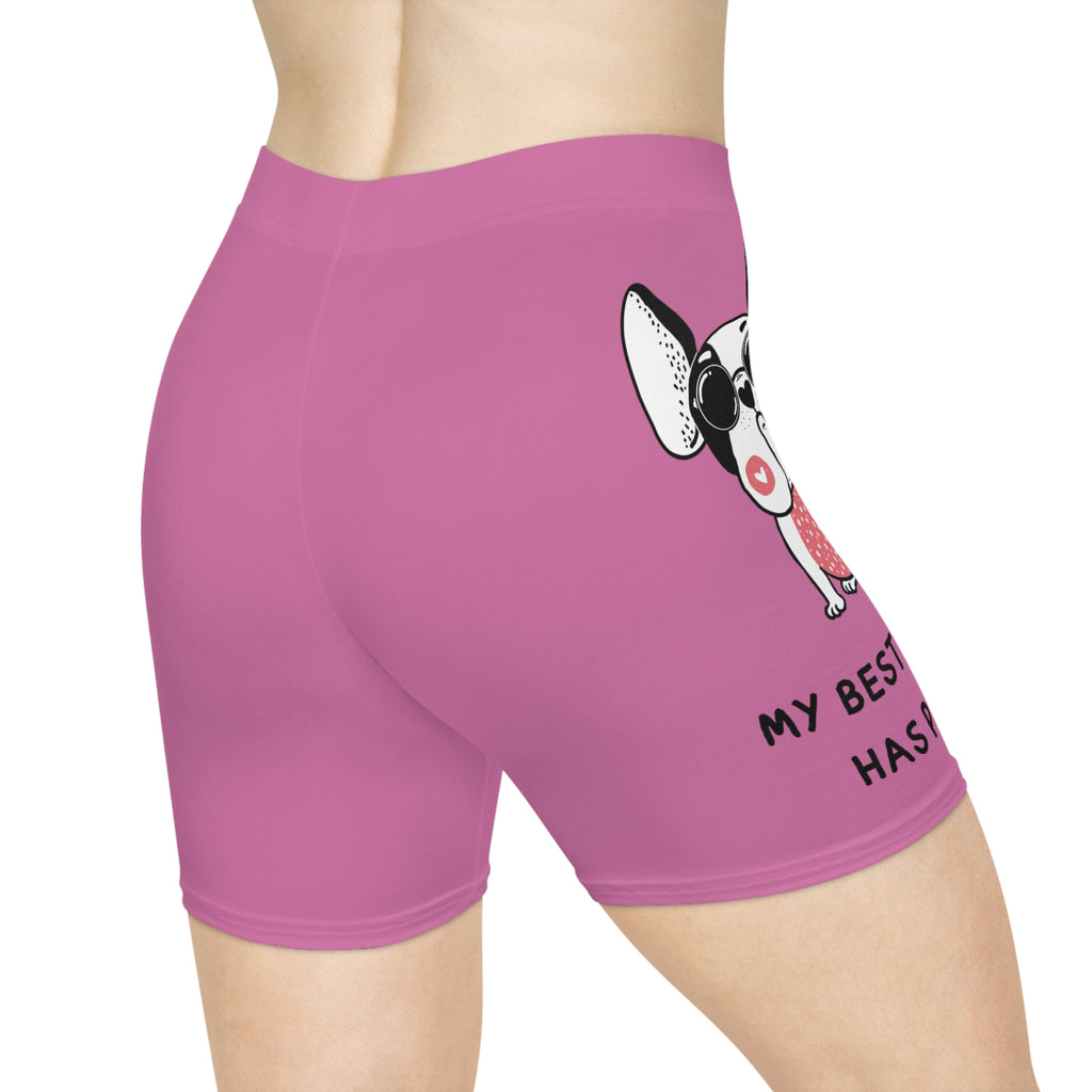 My Bestfriend Has Paws POD Women's Biker Shorts (AOP)